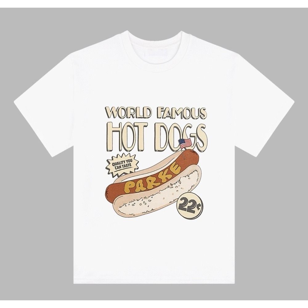 NEW Parke World Famous Hot Dog Graphic Tee Shirt Size XXL